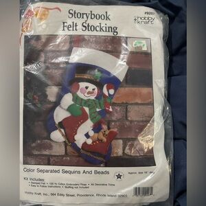 Storybook Felt Stocking Snowman Kit